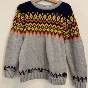 Boys Crew Neck Pulled over Sweater